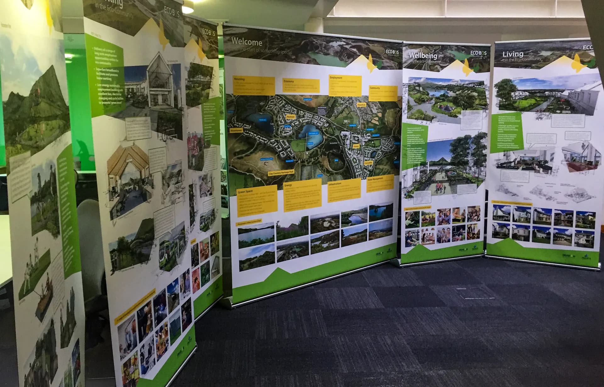 LHC Design West Carclaze brochure, Cornwall garden village print design by Jon Heavens